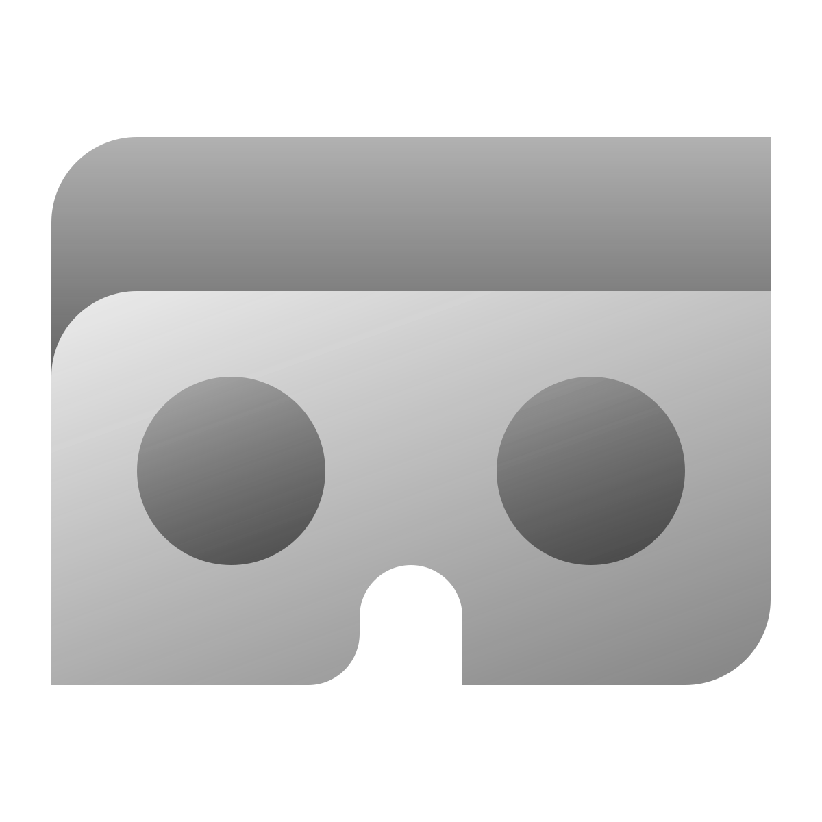 deco duotone style virtual reality icon