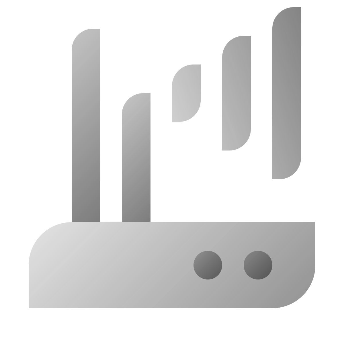 deco duotone style wi fi router icon