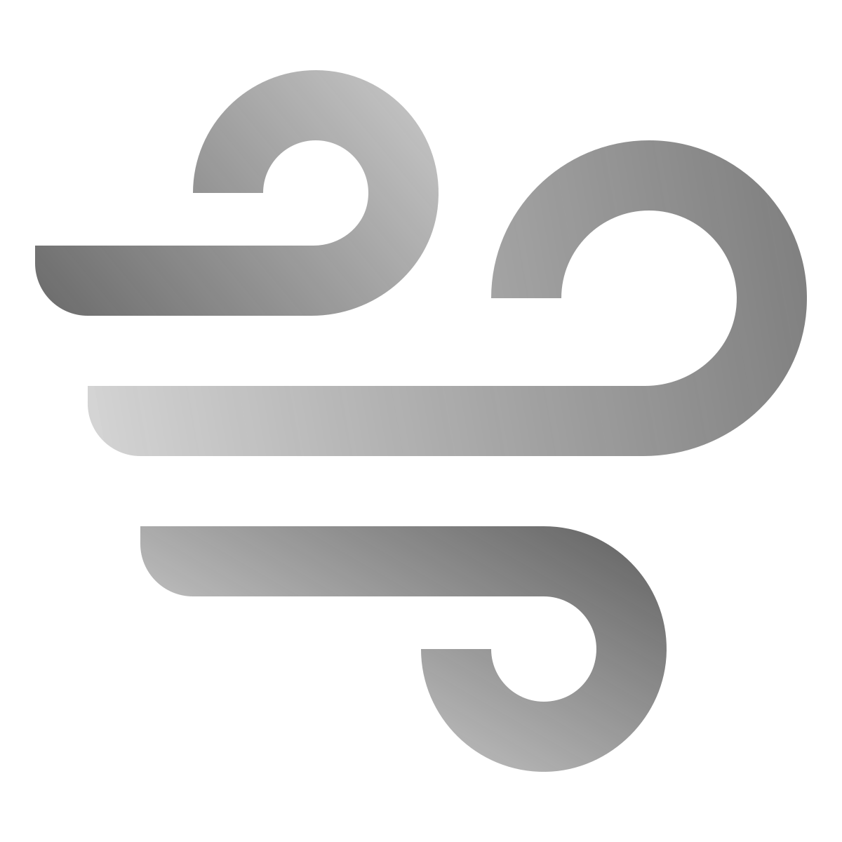 deco duotone style wind icon