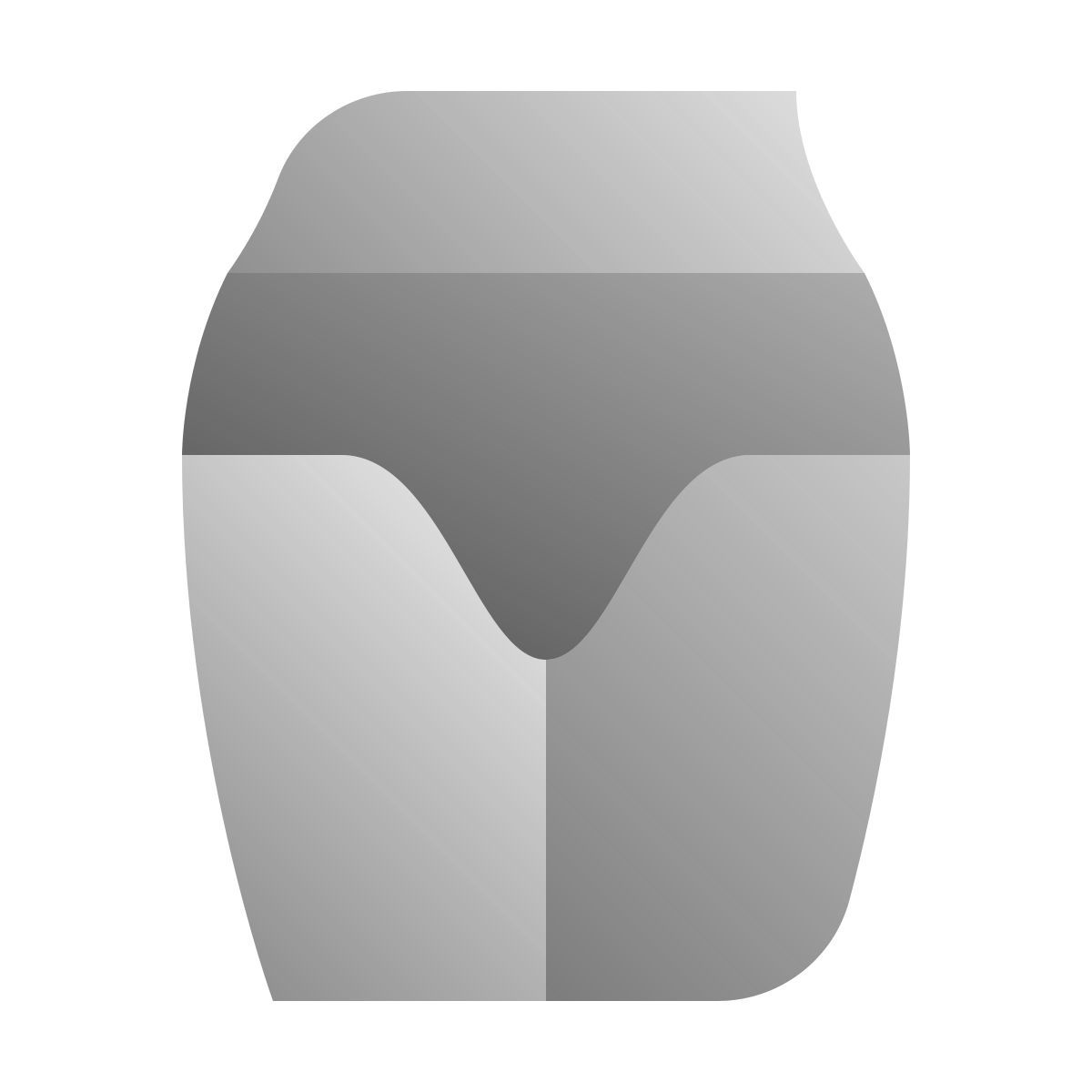 deco duotone style 여자 엉덩이 icon