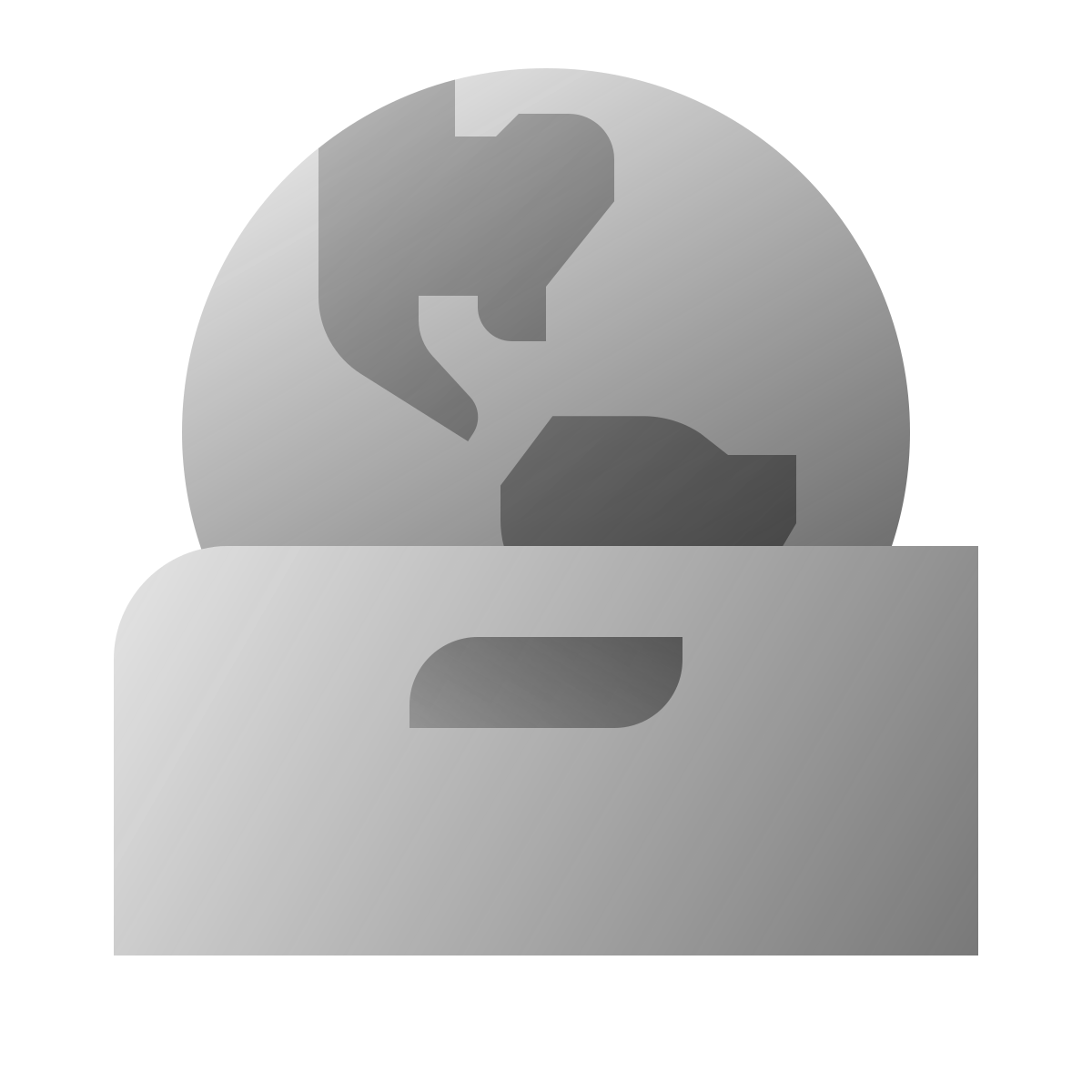 deco duotone style worldwide delivery icon