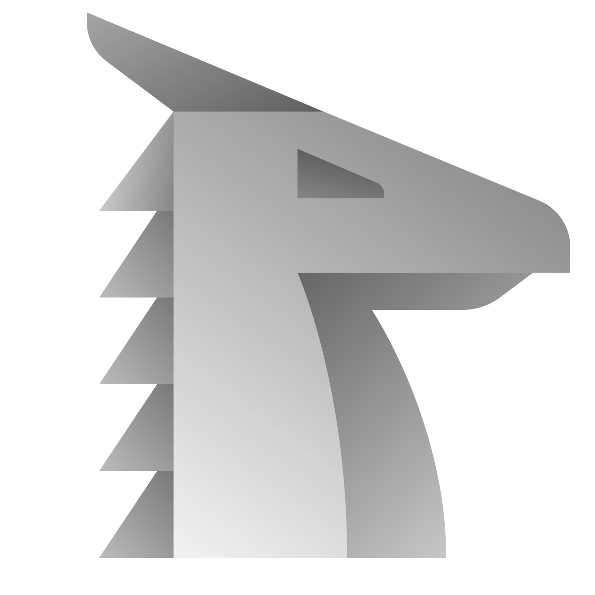 deco duotone style year of dragon icon