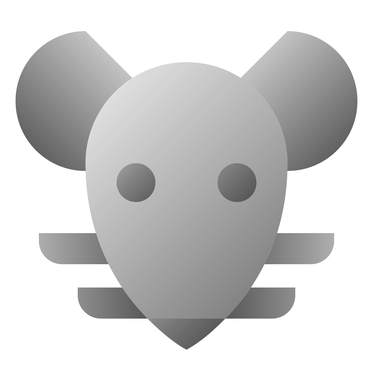 deco duotone style year of rat icon