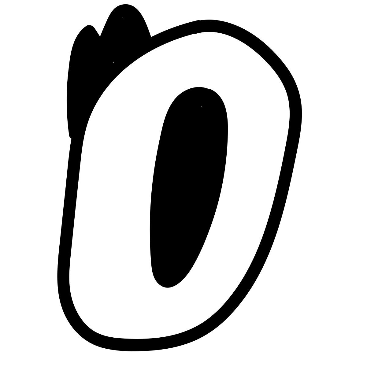 doodle line style 0 icon