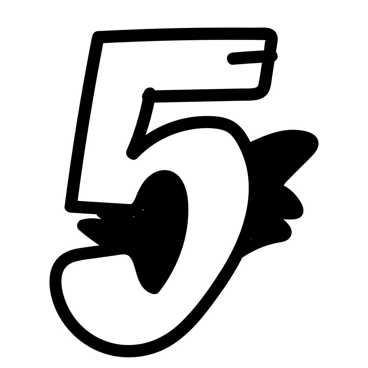 doodle line style 5 icon
