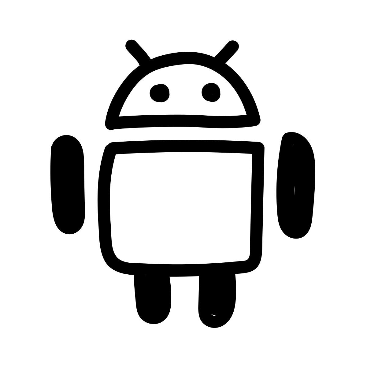 doodle line style android操作系统 icon