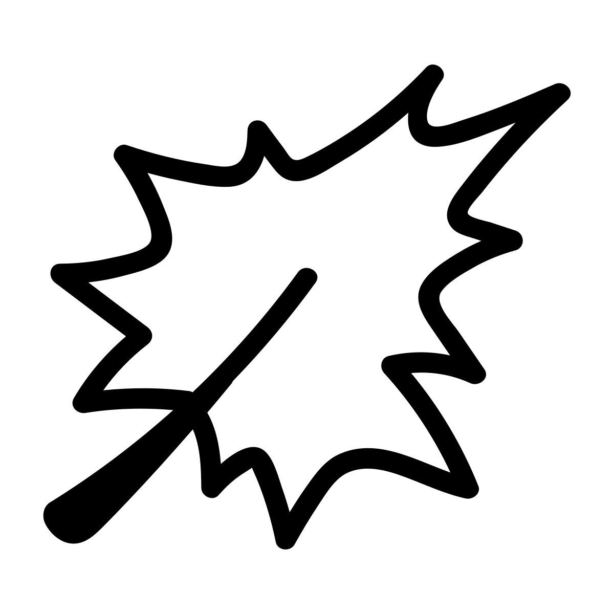 doodle line style 秋季 icon