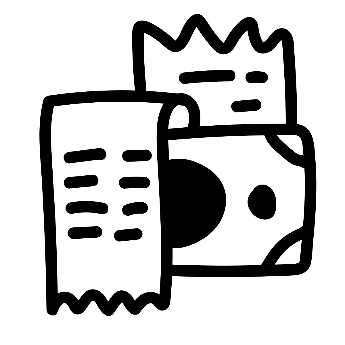 doodle line style kaufen für bargeld icon