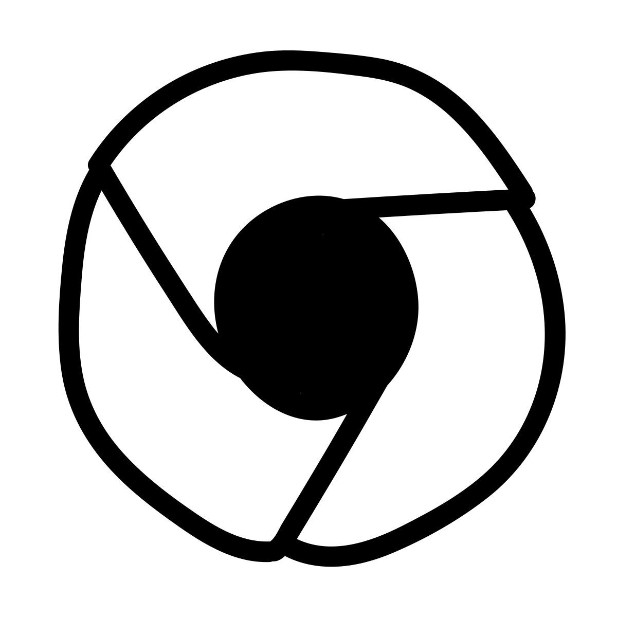 doodle line style chrome icon