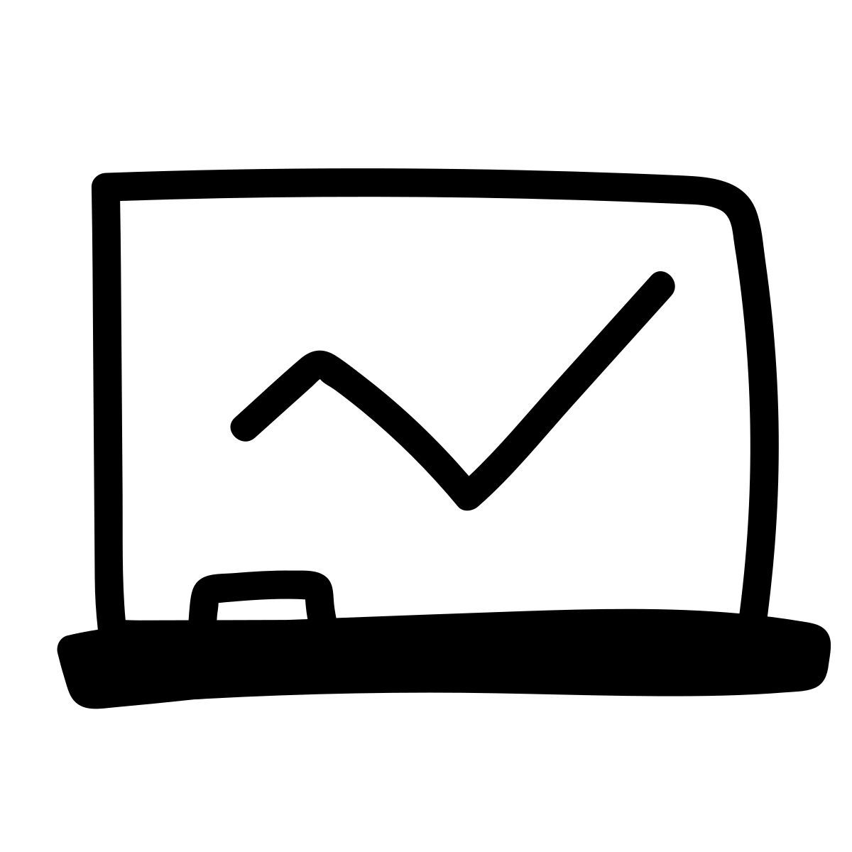 doodle line style class icon