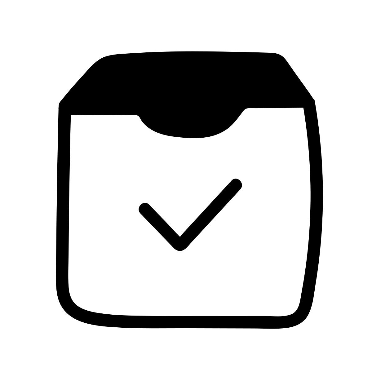 doodle line style daten angekommen icon