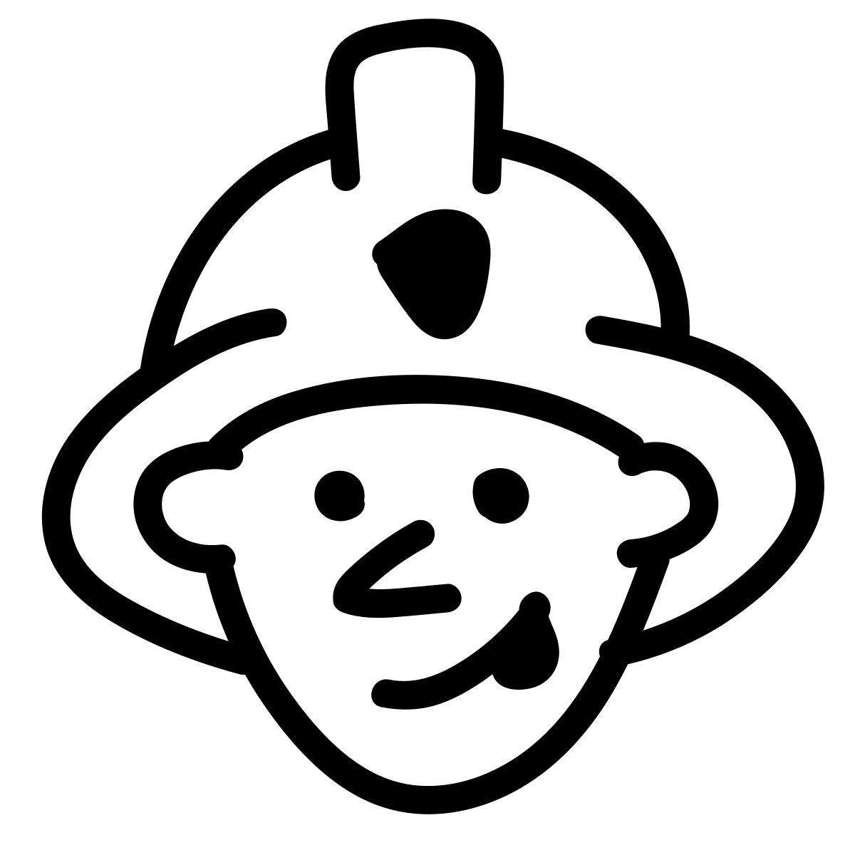 doodle line style pompier icon