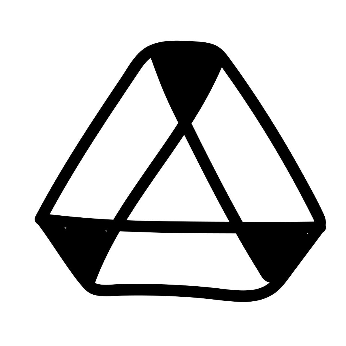 doodle line style 드라이브 icon