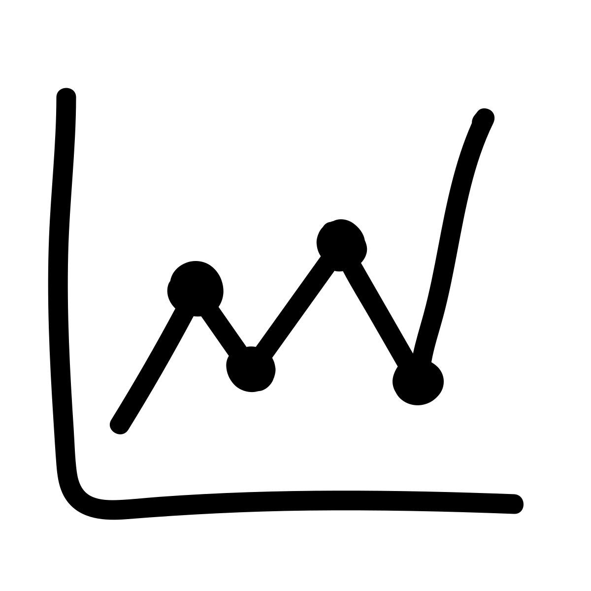 doodle line style graphique icon