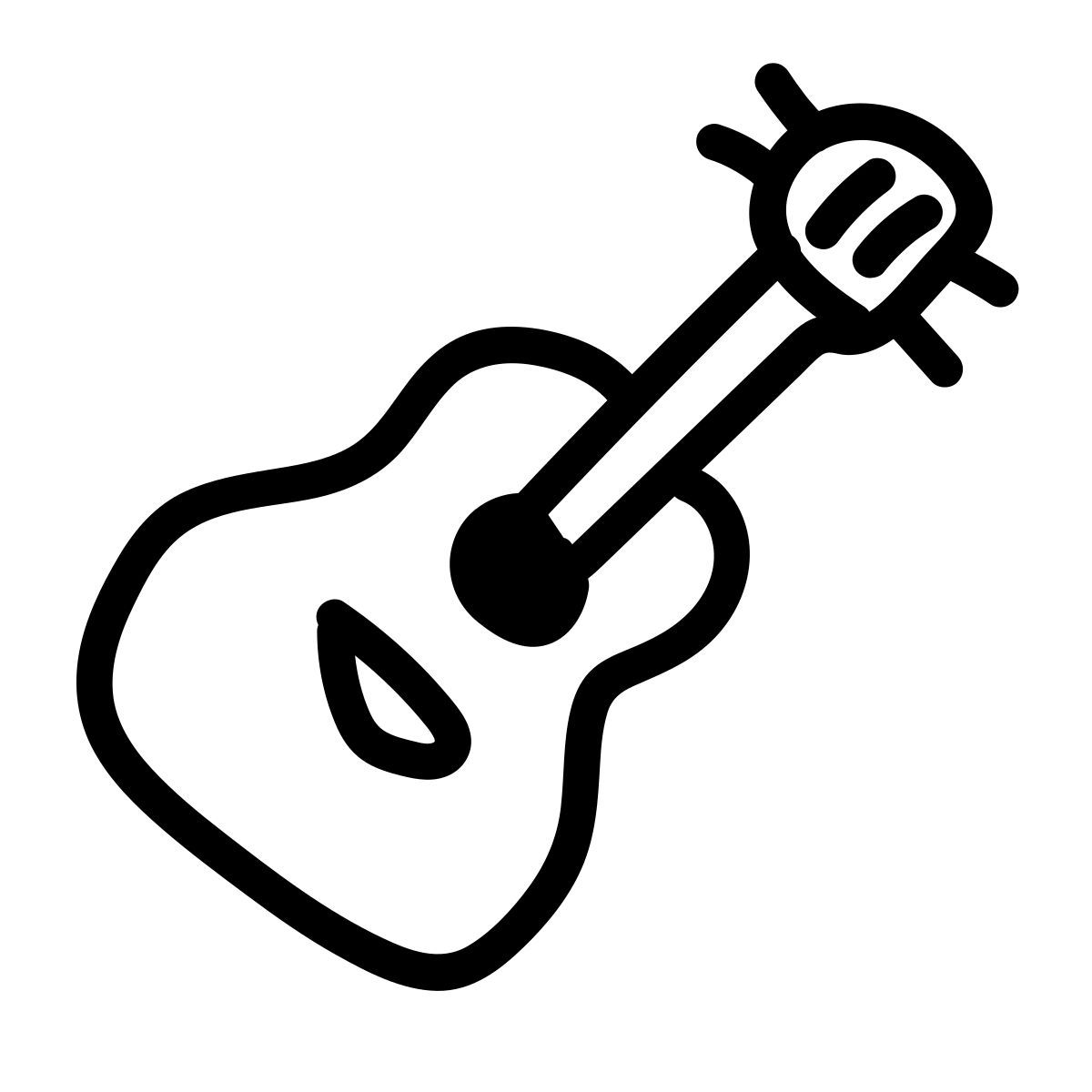 doodle line style string icon