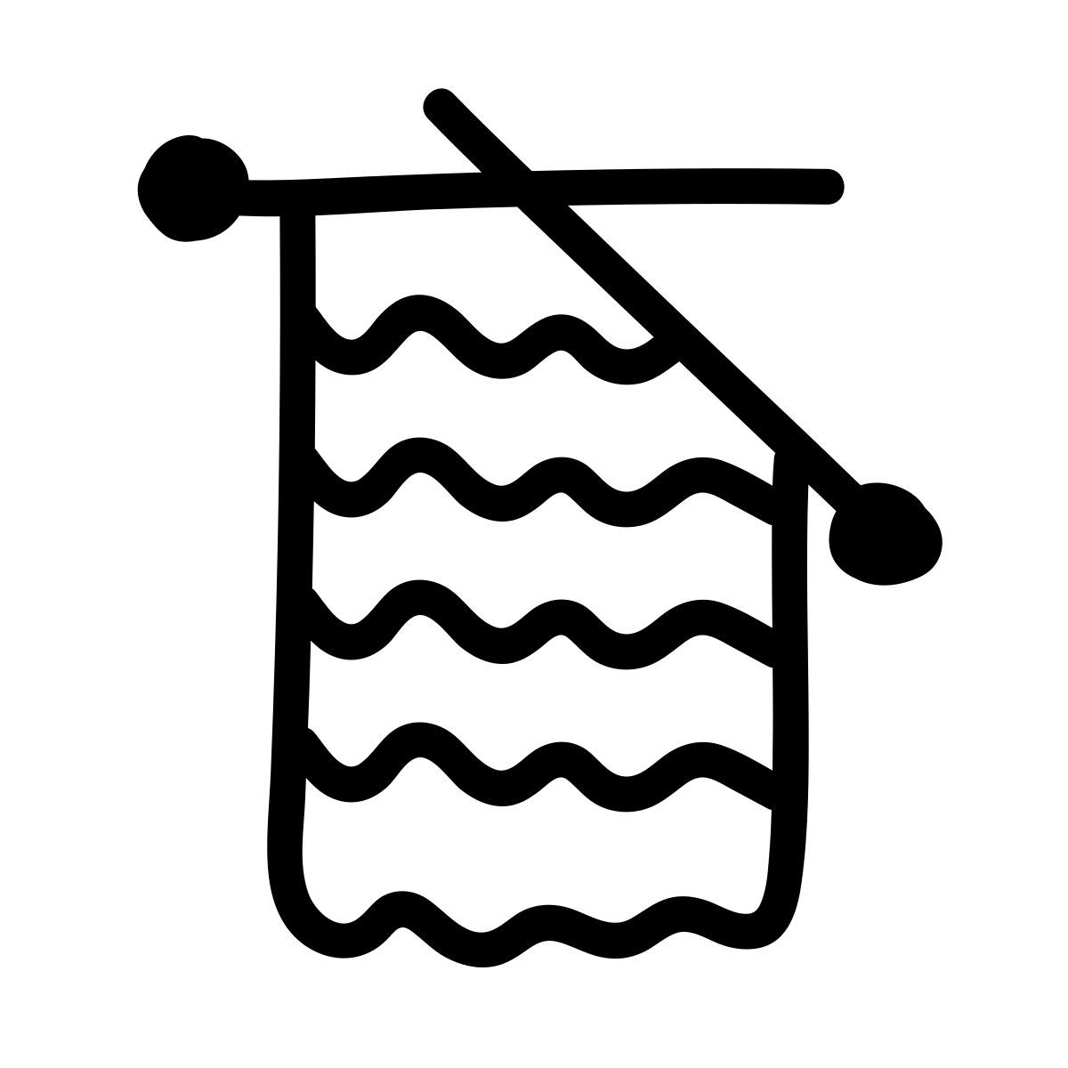 doodle line style 针织 icon