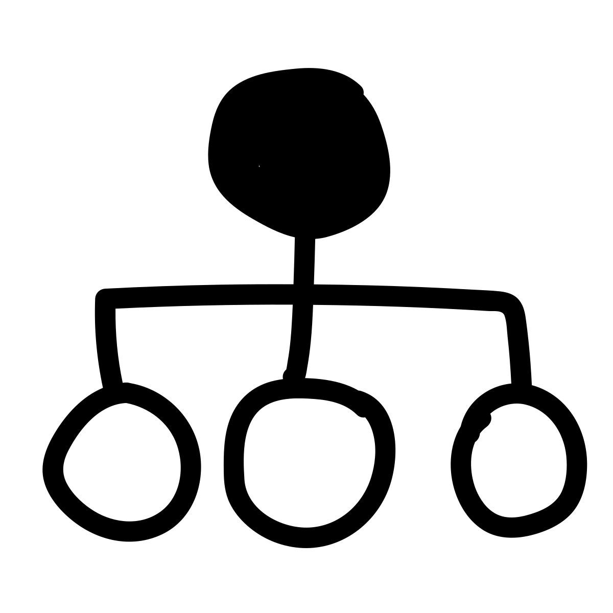 doodle line style 병렬 작업 icon