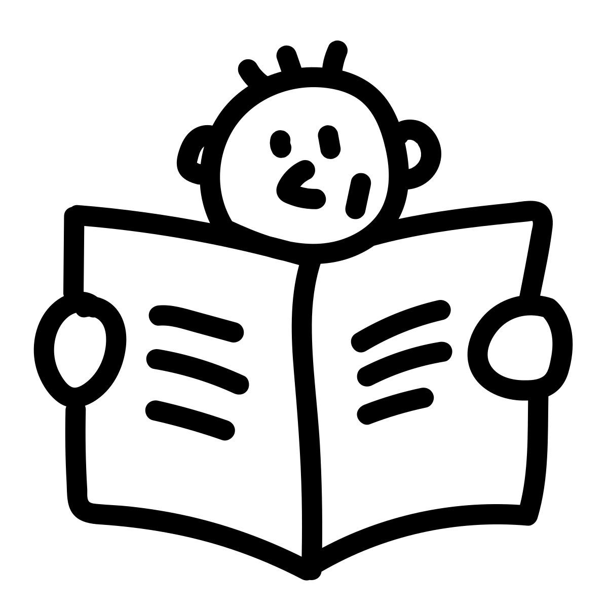 doodle line style lecture icon