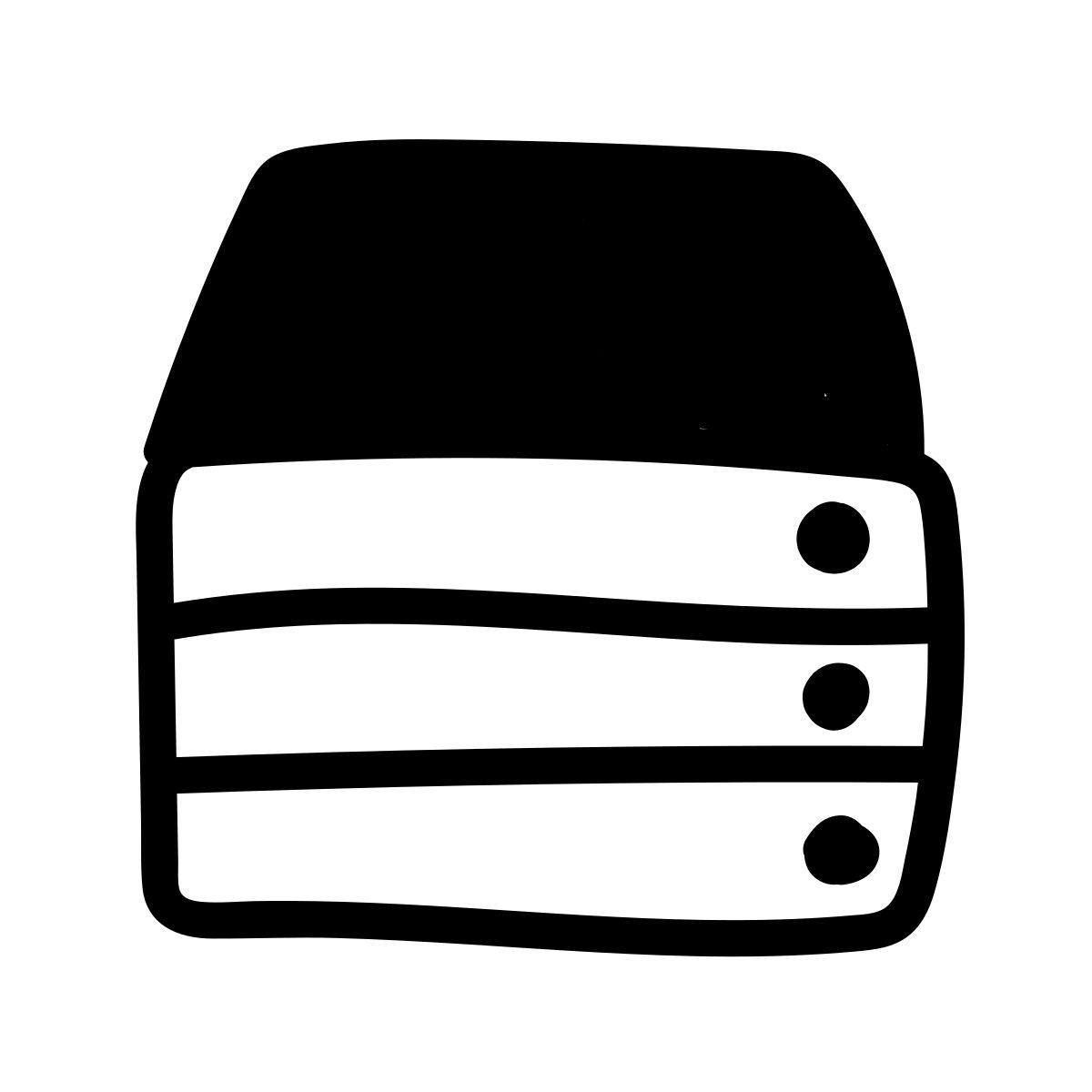 doodle line style 스택 icon