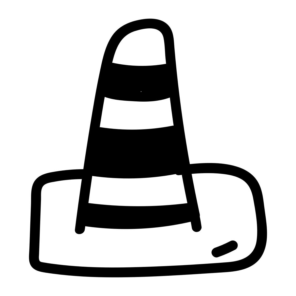 doodle line style vlc icon