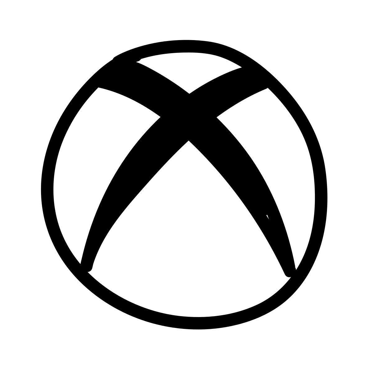doodle line style xbox icon