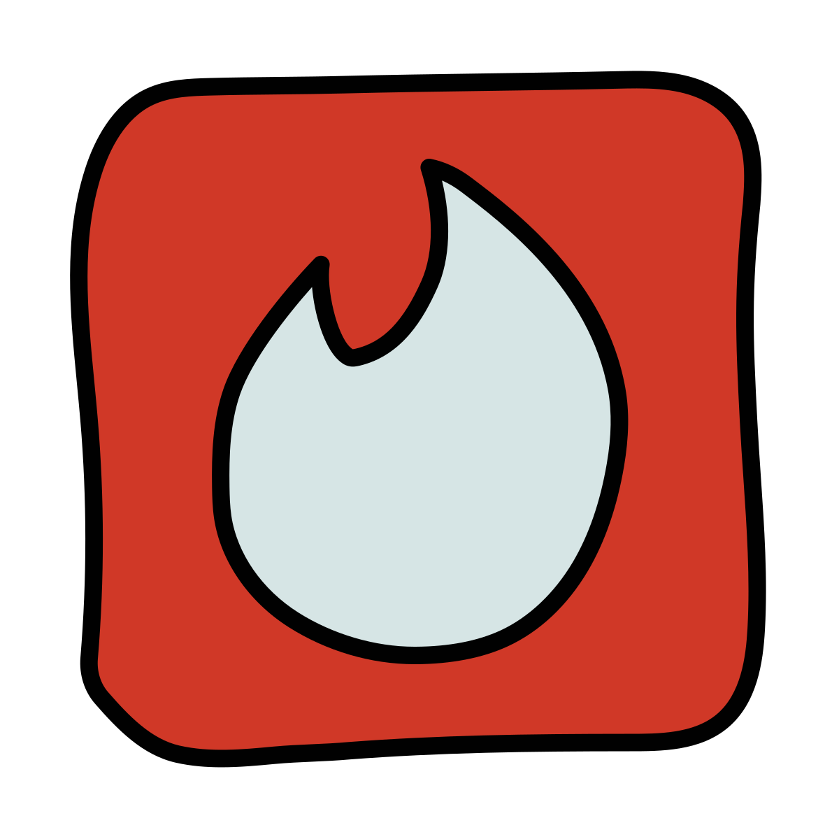 doodle style   tinder icon