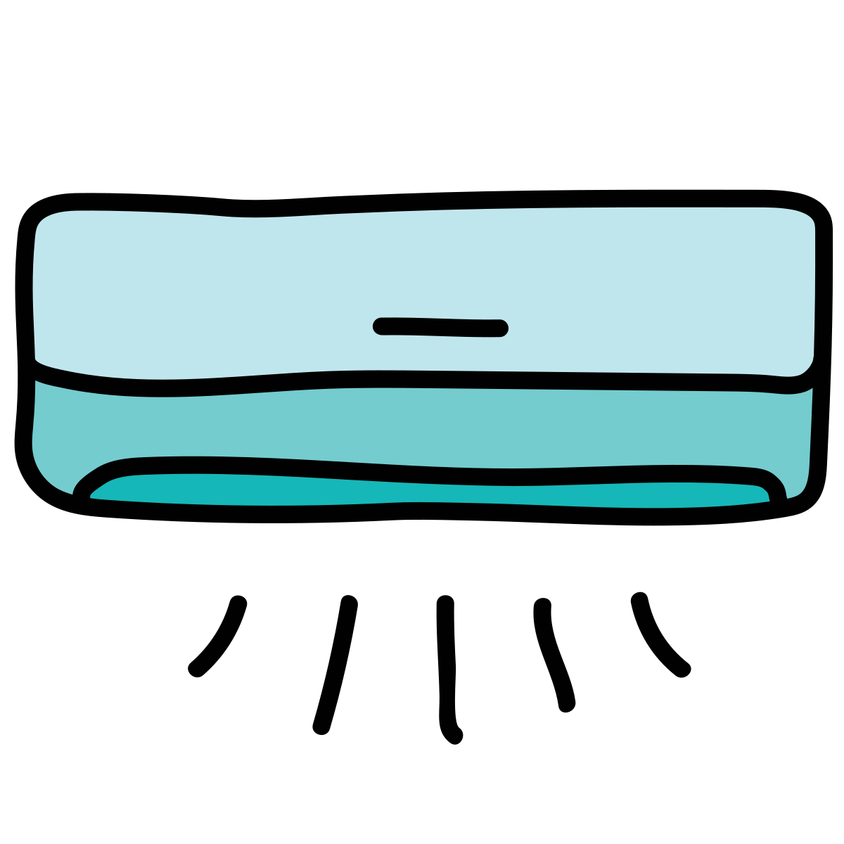 doodle style air conditioner icon