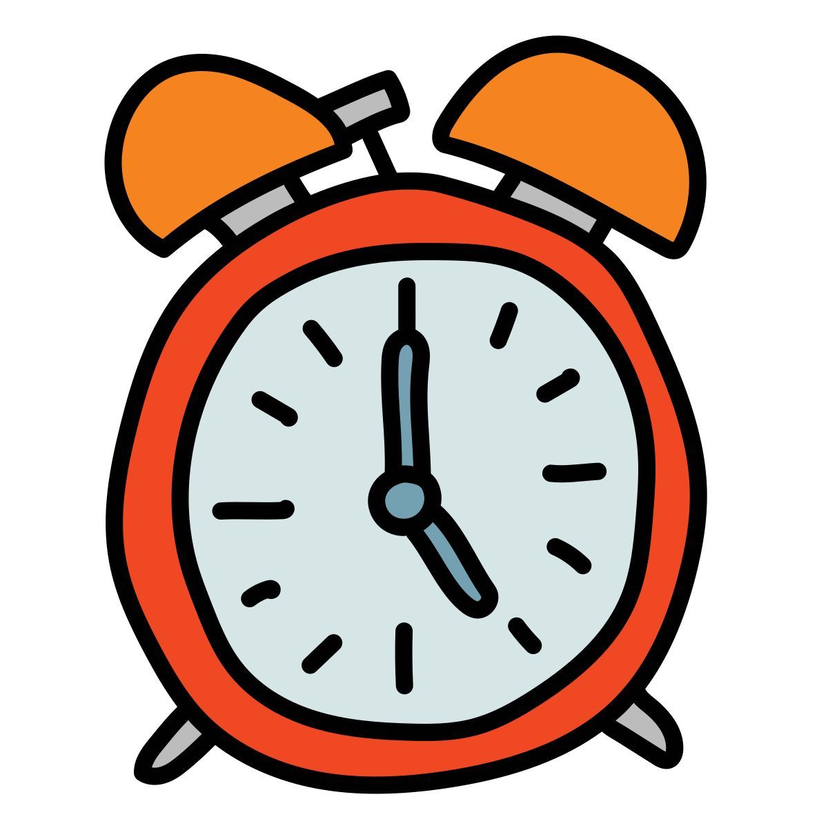 doodle style wecker icon