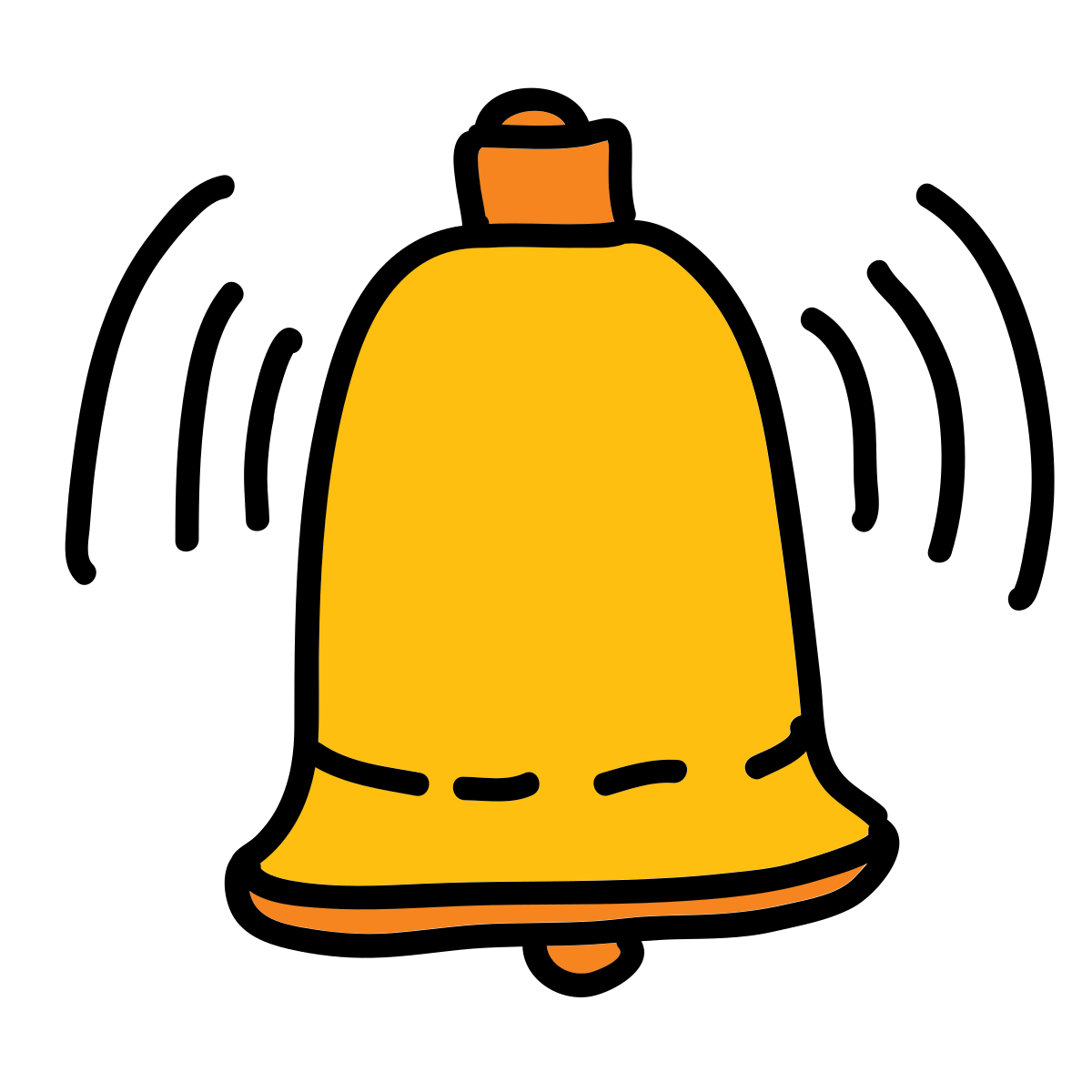 doodle style alarm icon