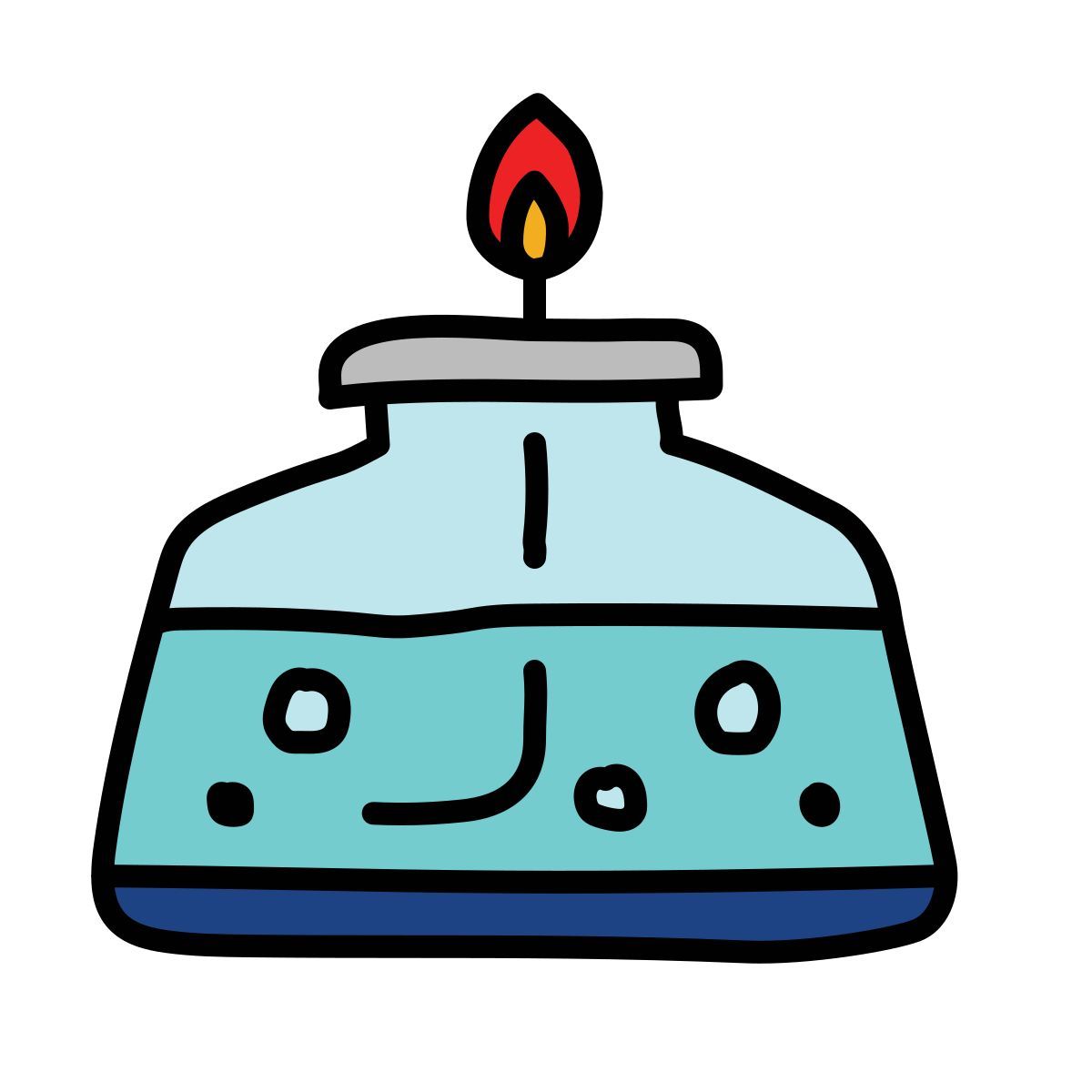 doodle style 酒精燃烧器 icon