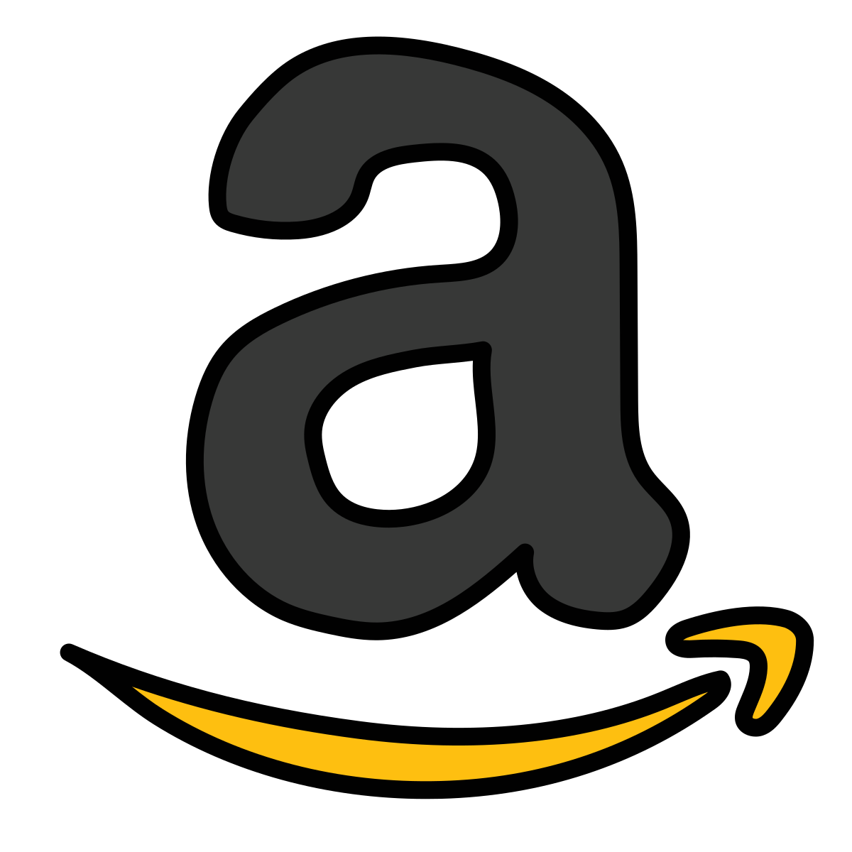 doodle style amazon icon