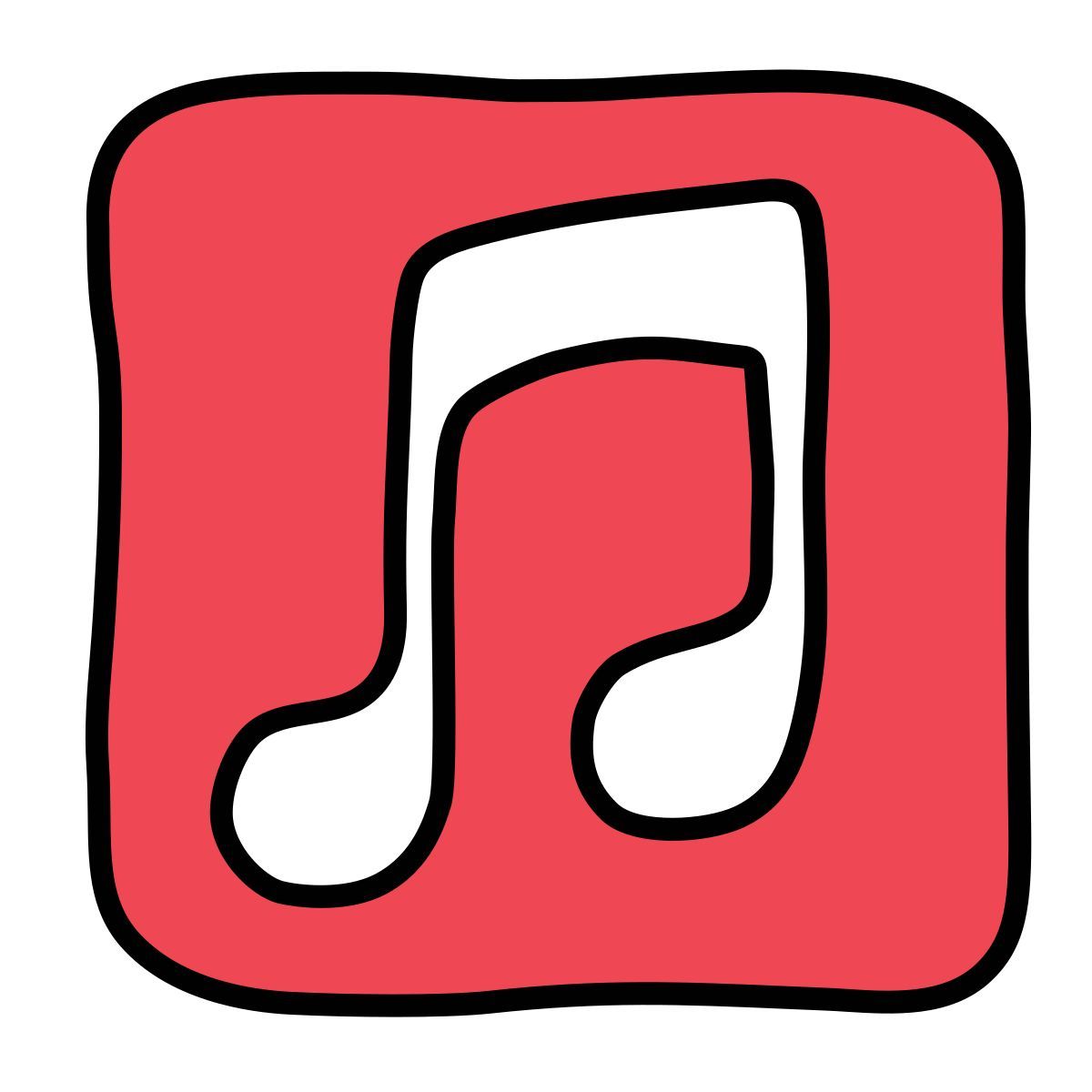 doodle style 音符 icon