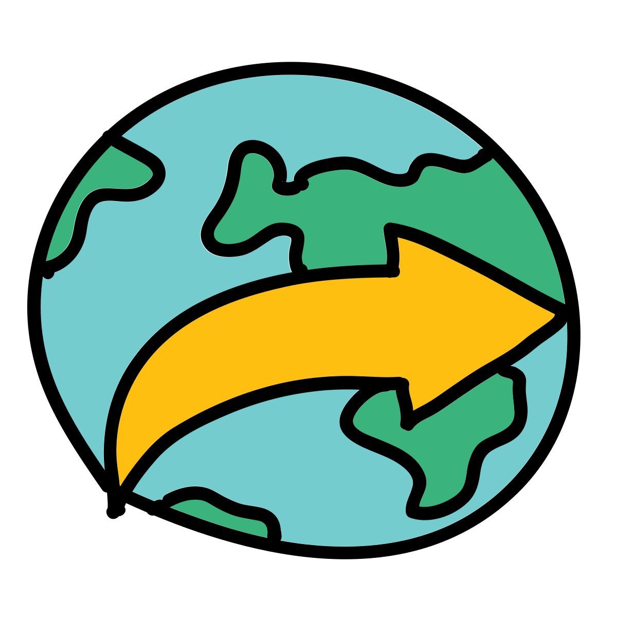 doodle style 在全球范围内 icon