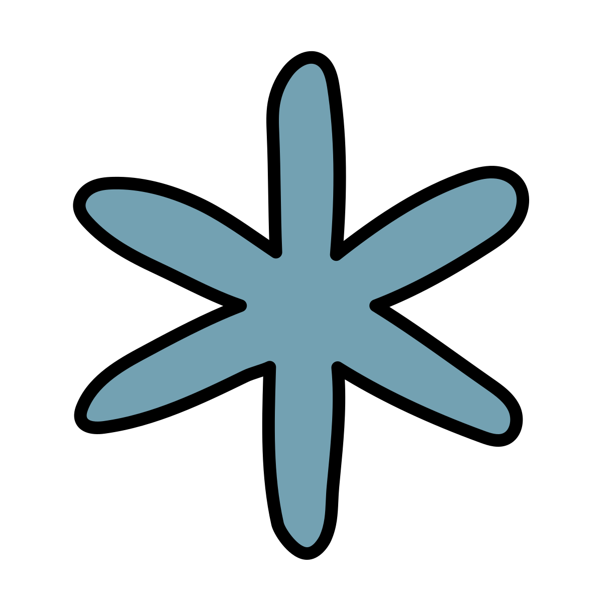 doodle style asterisk icon