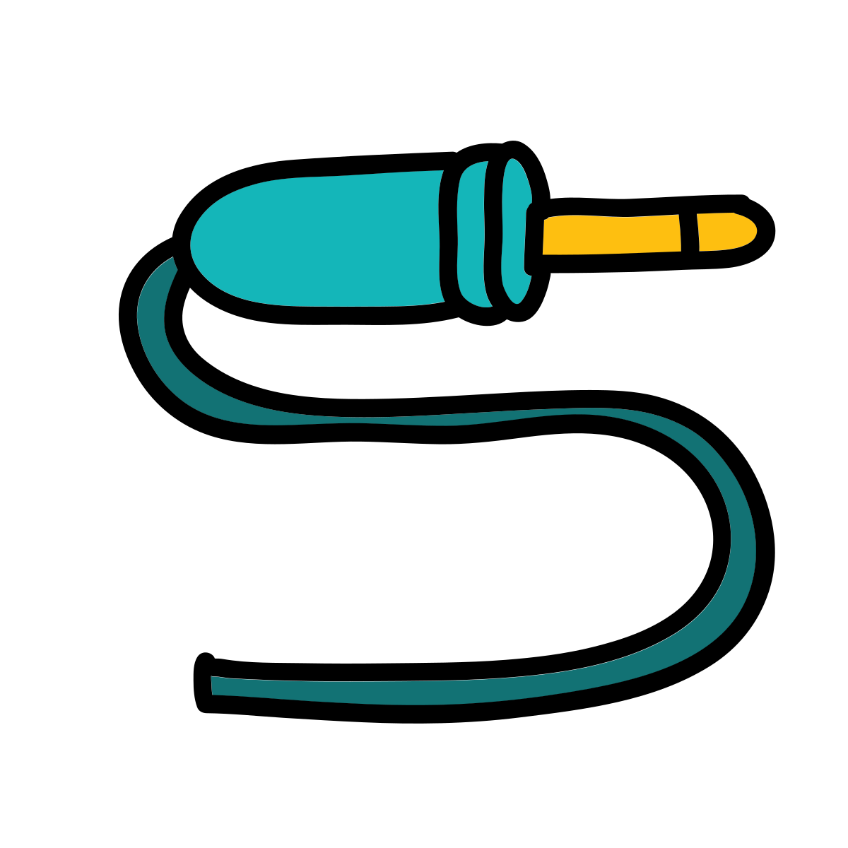 doodle style audio cable  v2 icon