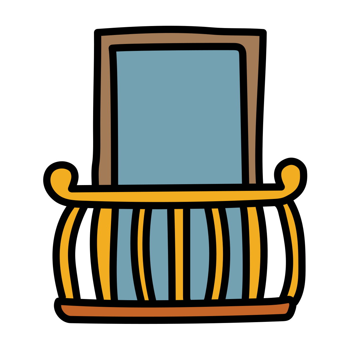 doodle style balcony icon