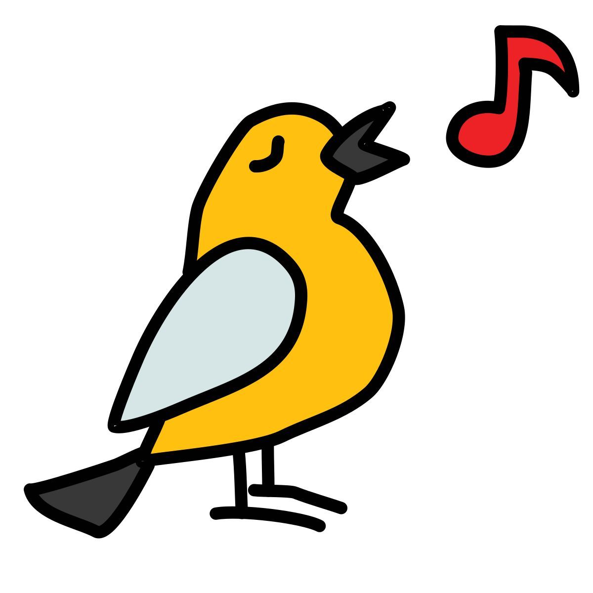 doodle style 鳥 icon