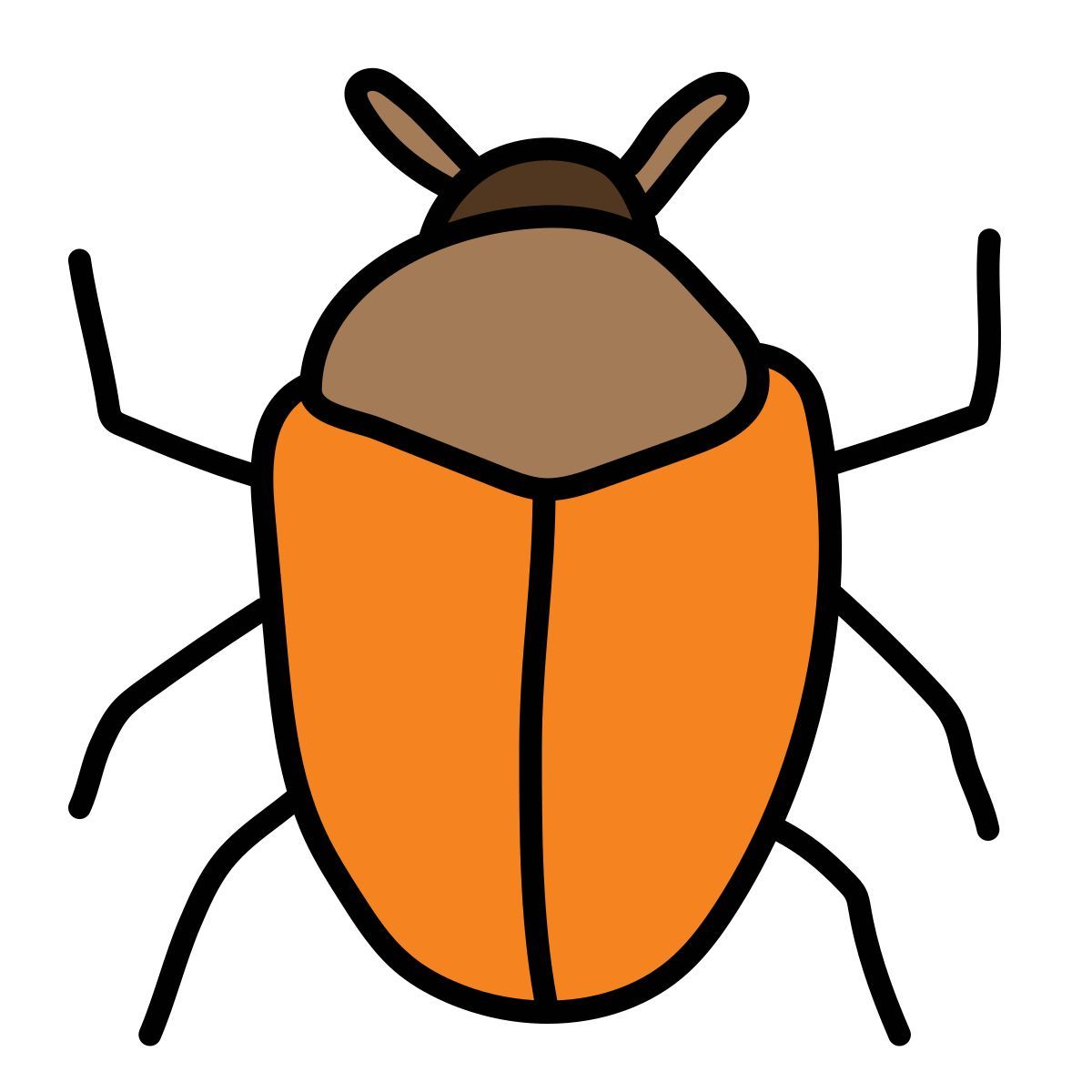 doodle style bug icon