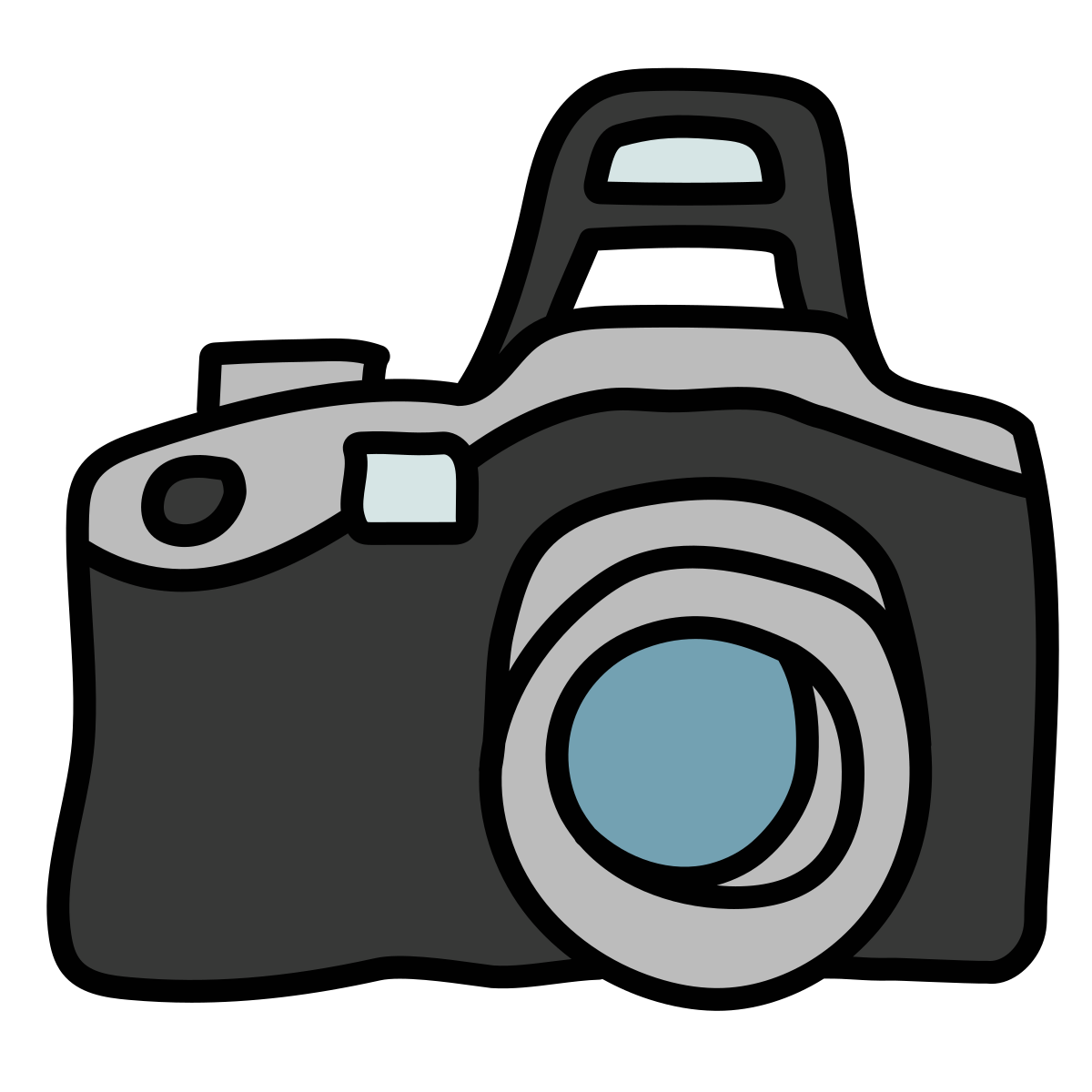doodle style camera icon
