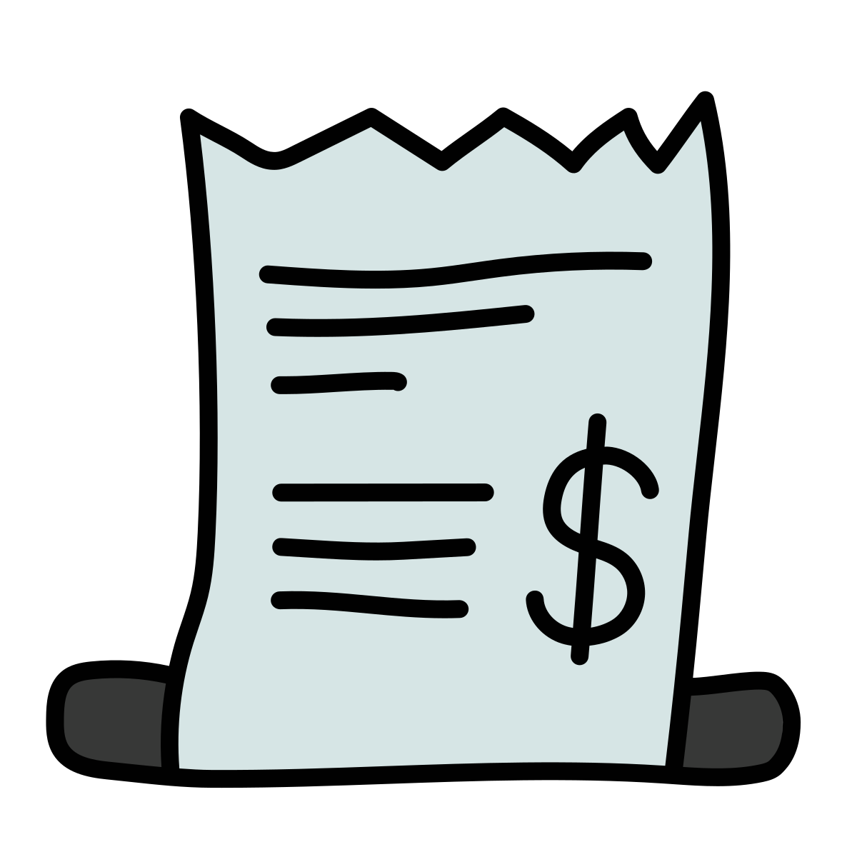 doodle style check icon
