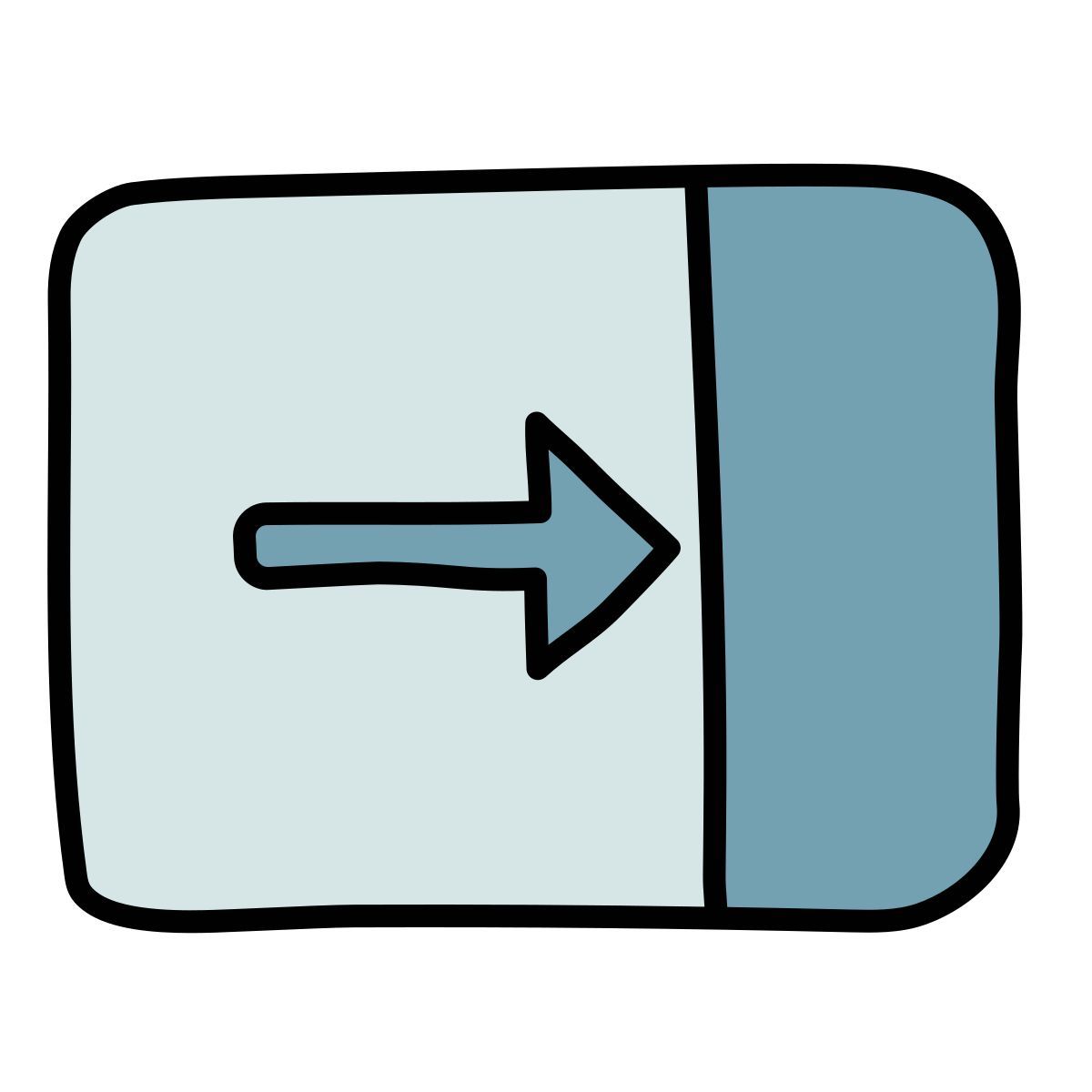 doodle style 关闭窗格 icon