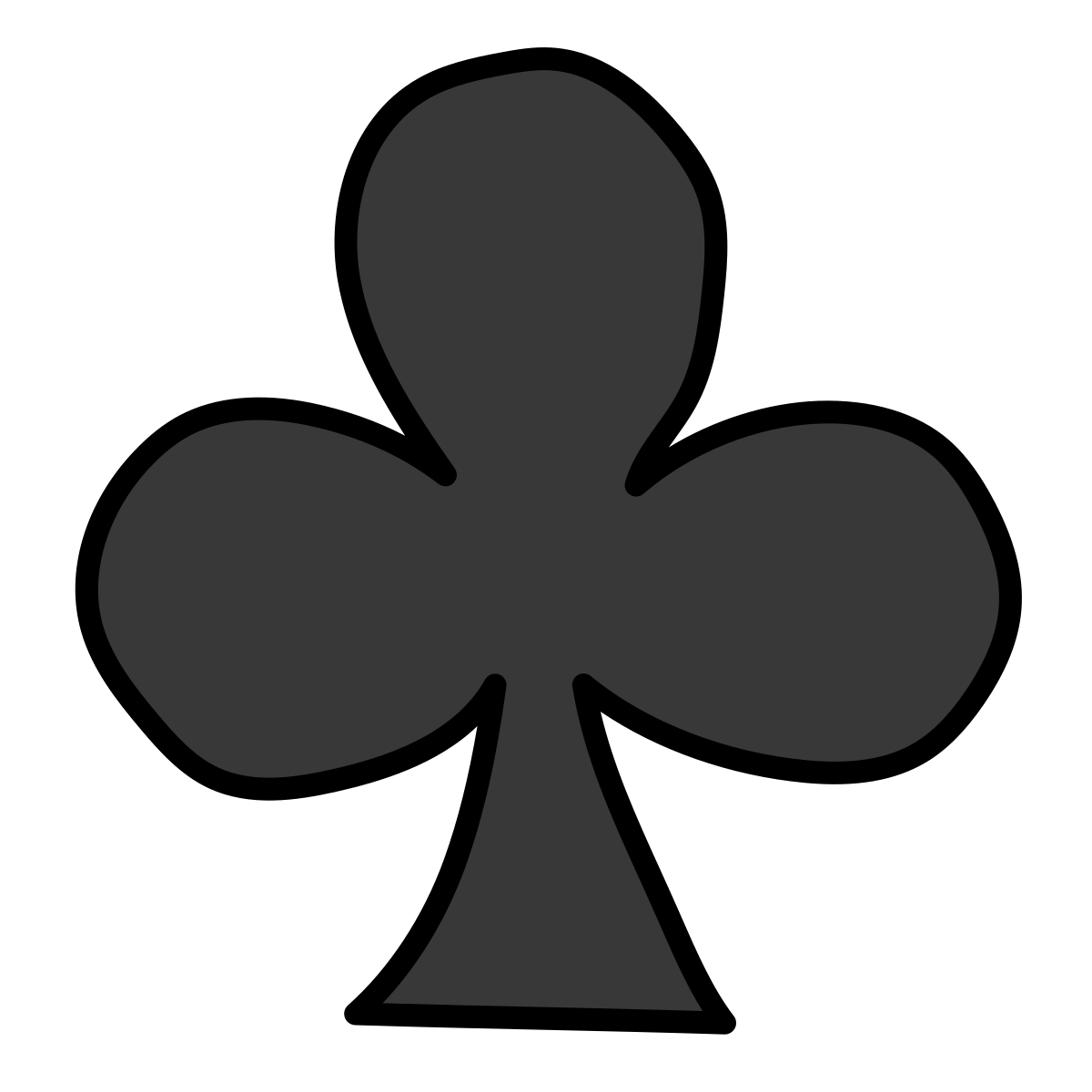 doodle style clubs icon