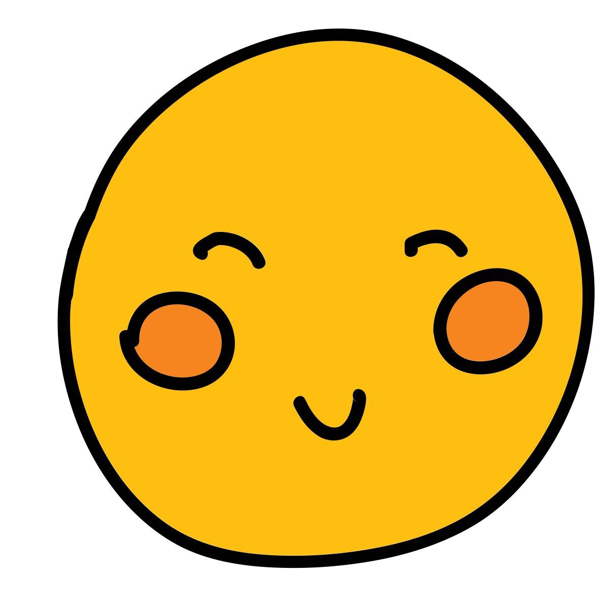 doodle style comedy icon