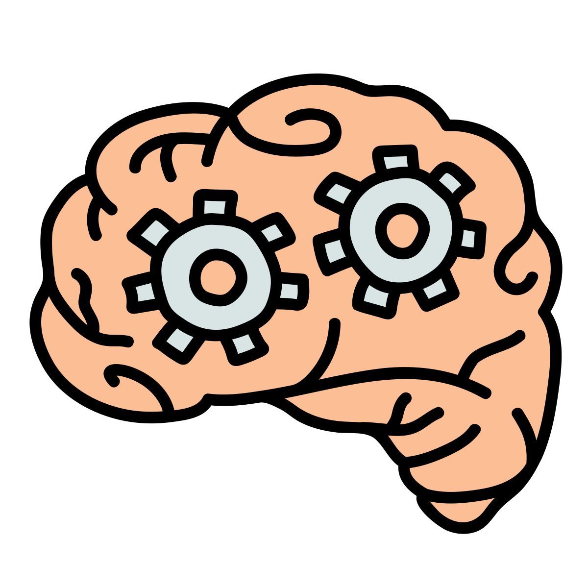 doodle style kritisches denken icon