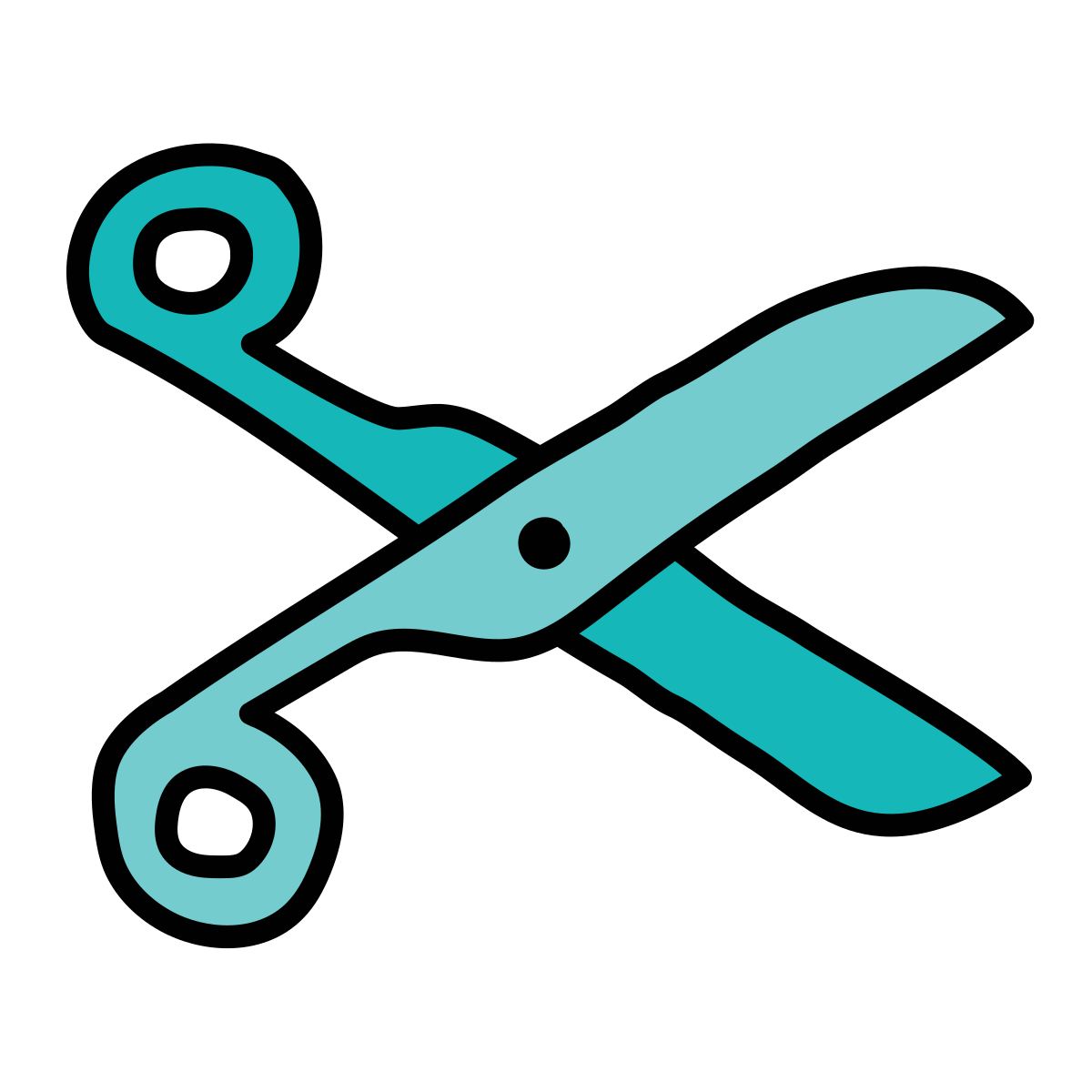 doodle style cut icon