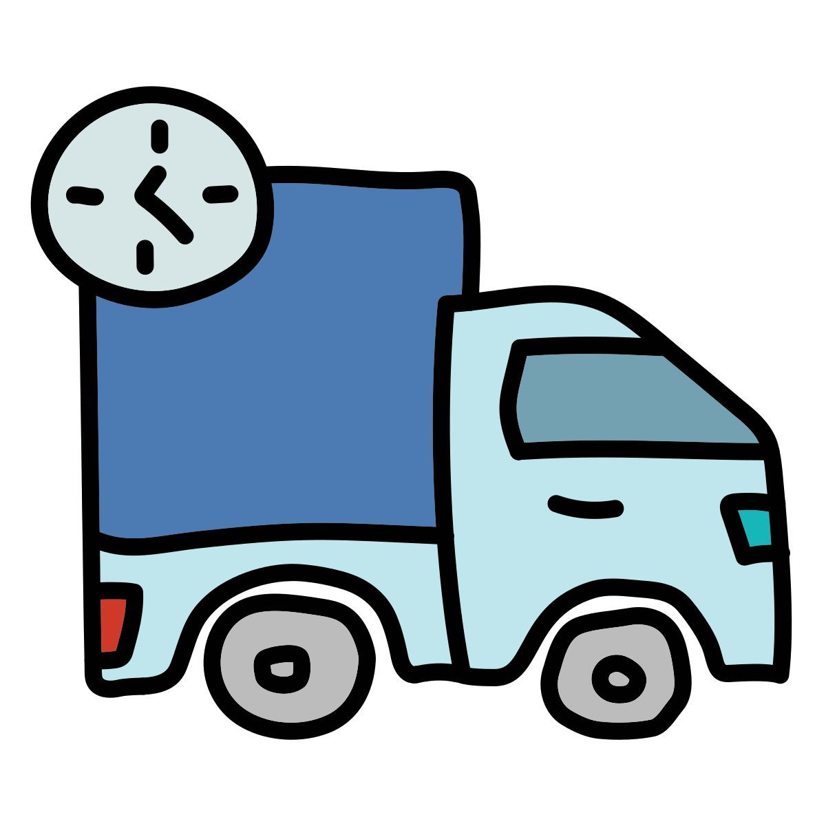 doodle style entrega de alimentos icon