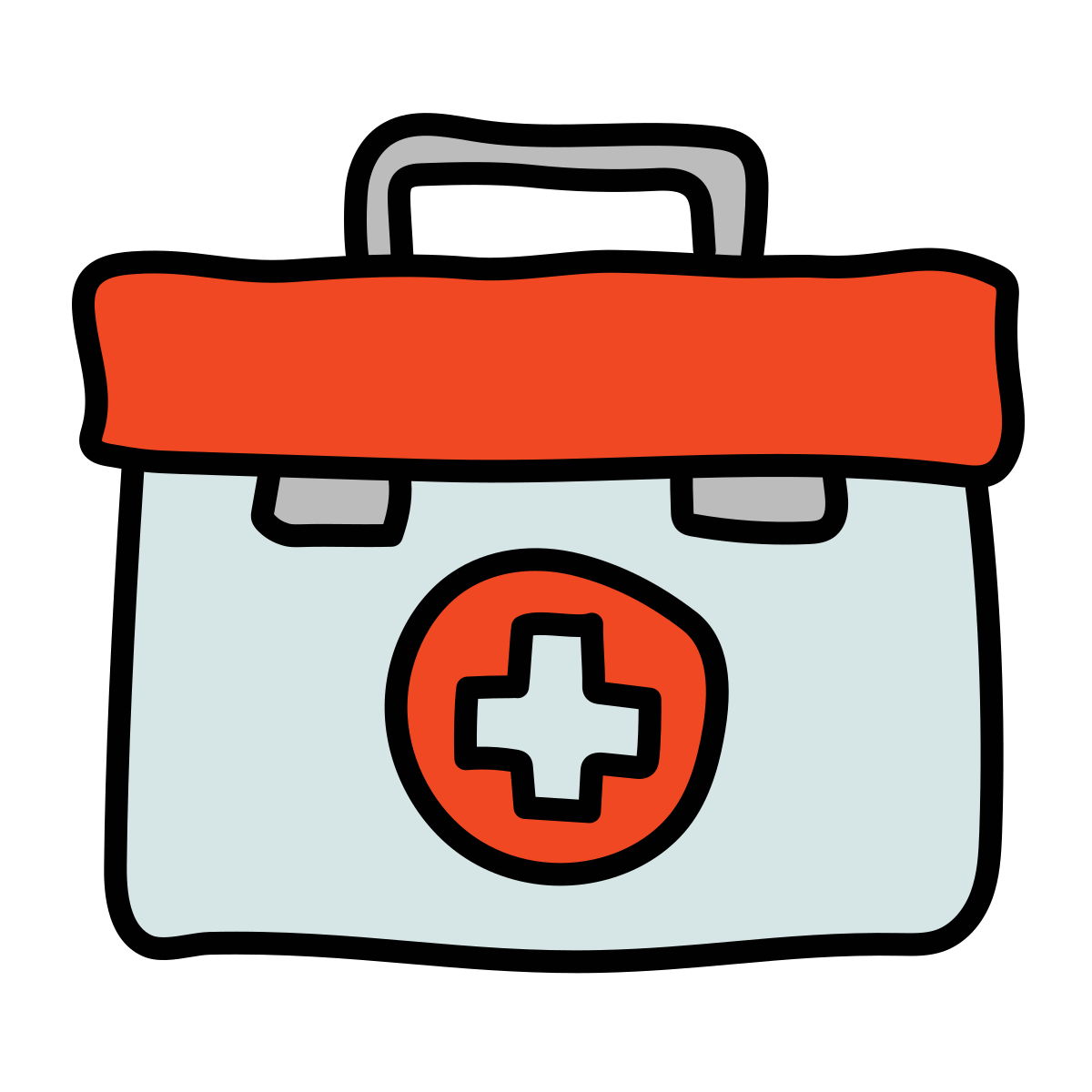 doodle style doctors bag icon