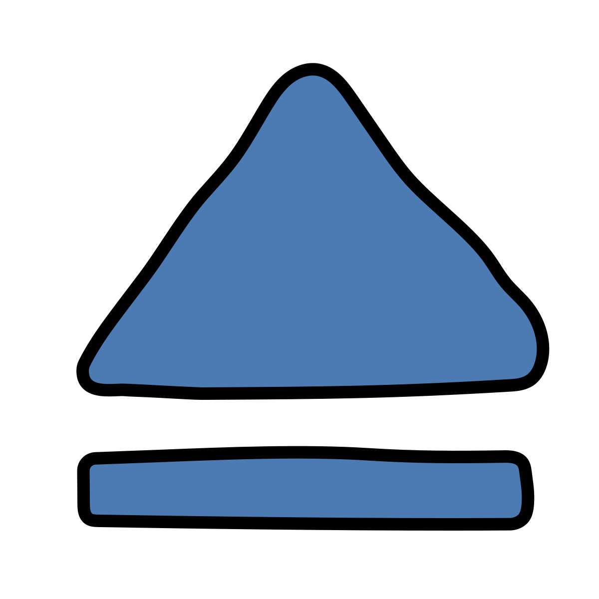 doodle style eject icon