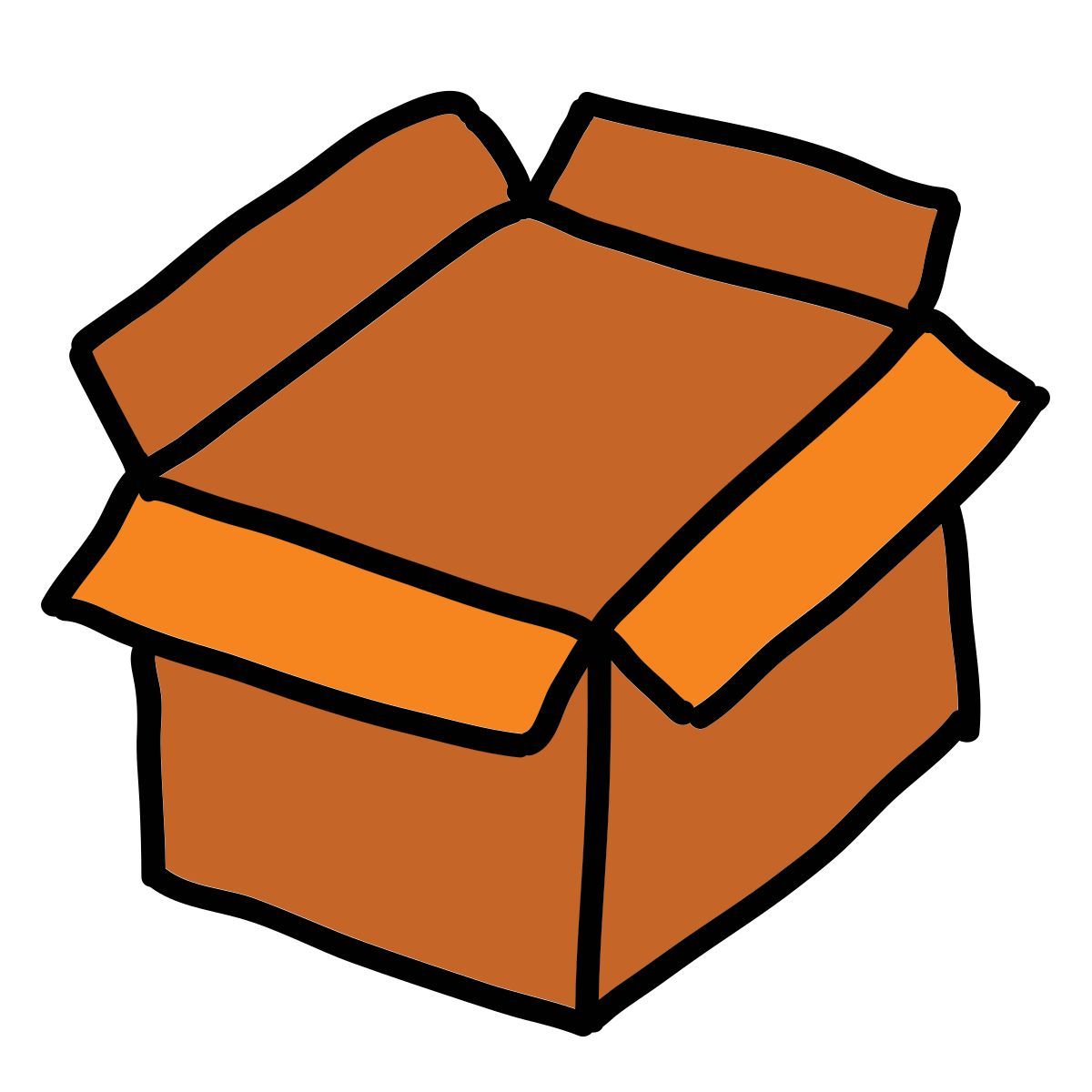 doodle style 空盒子 icon