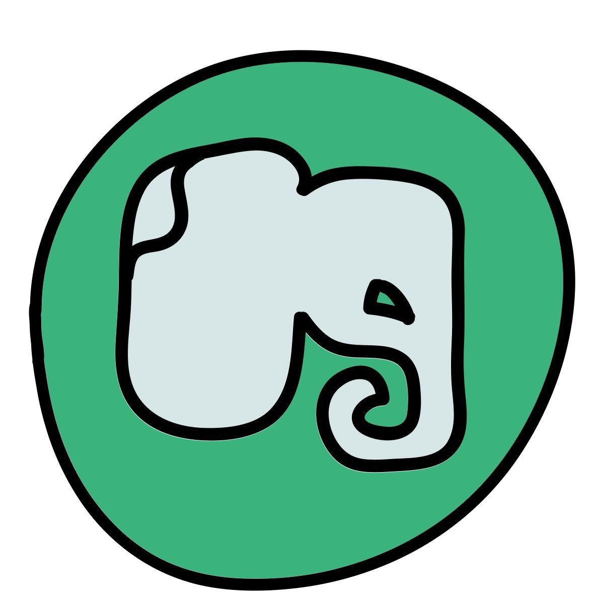doodle style evernote icon